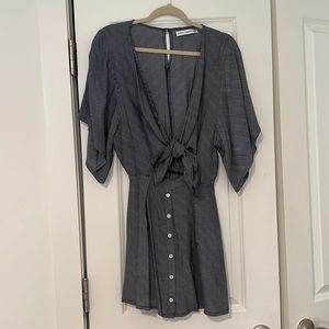 Faithfull the Brand Navy Vinci Dress